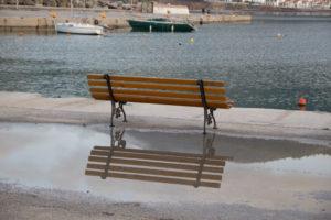 Bench-reflection Skopelos