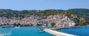 Skopelos island Greece, Chora port